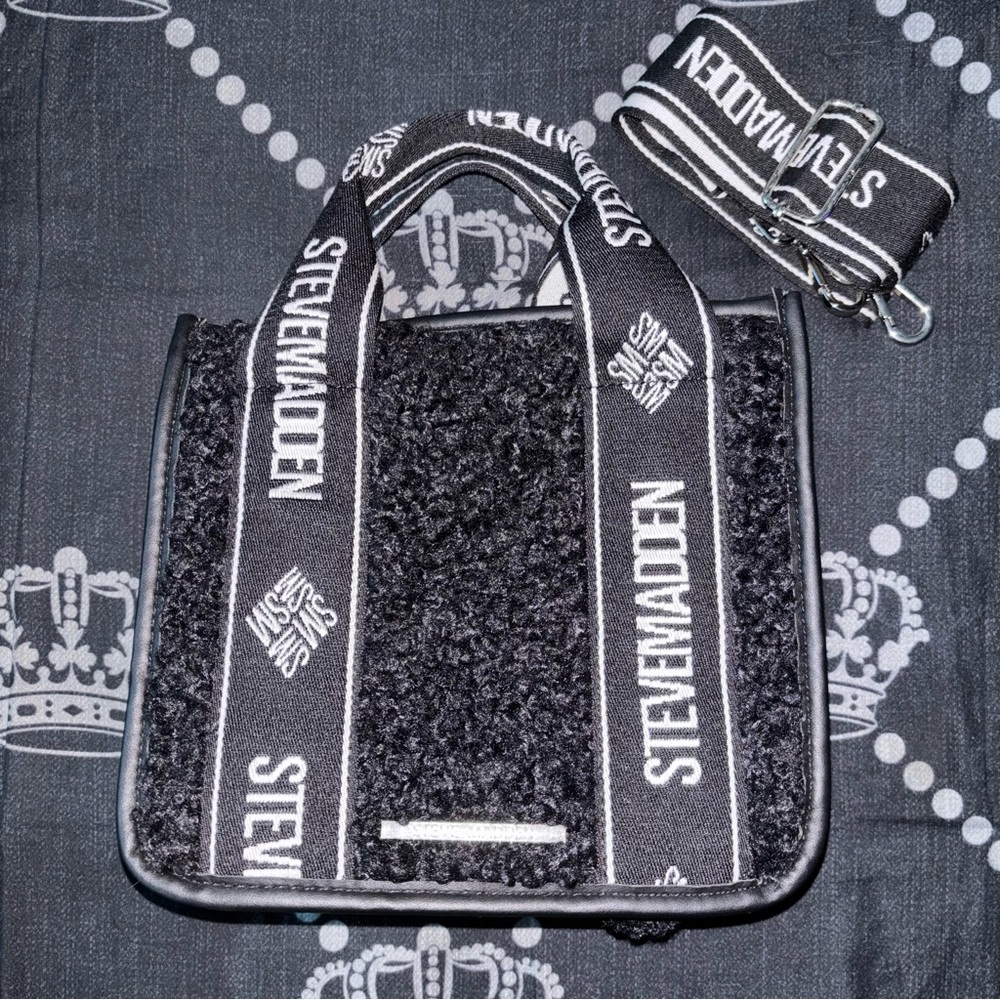 Steve Madden Bwebber Sherpa Handbag with Strap